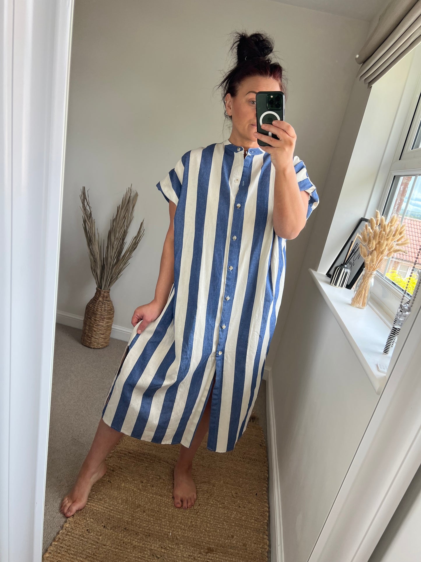 Striped Denim Dress