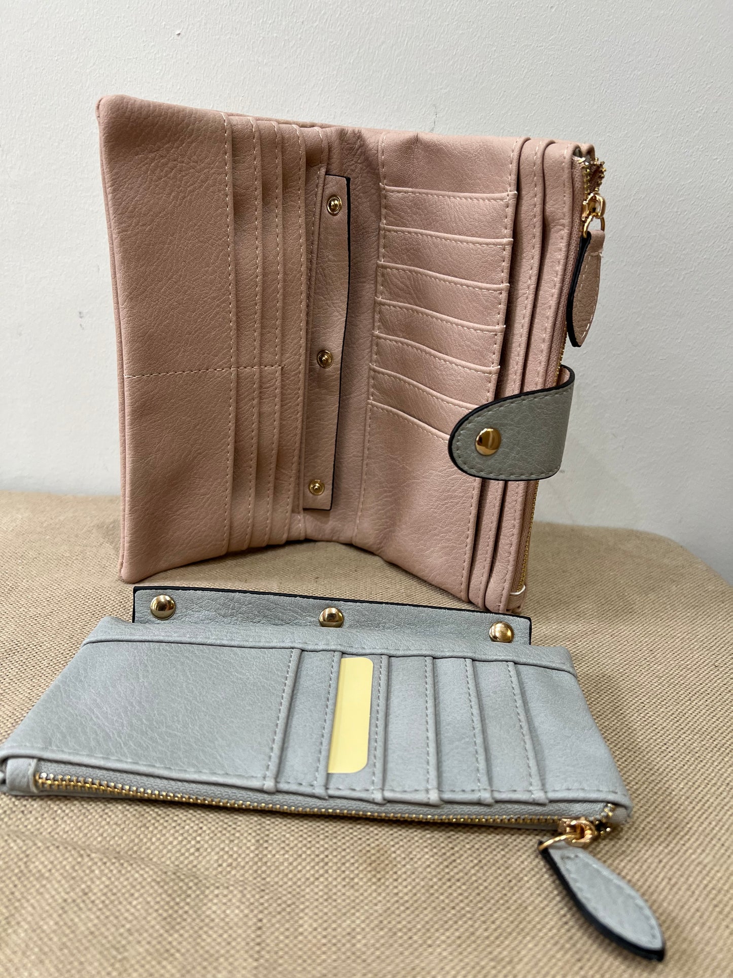 All-In-One Purse - Pink/Grey