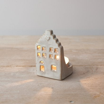 Ceramic House Tealight Holder