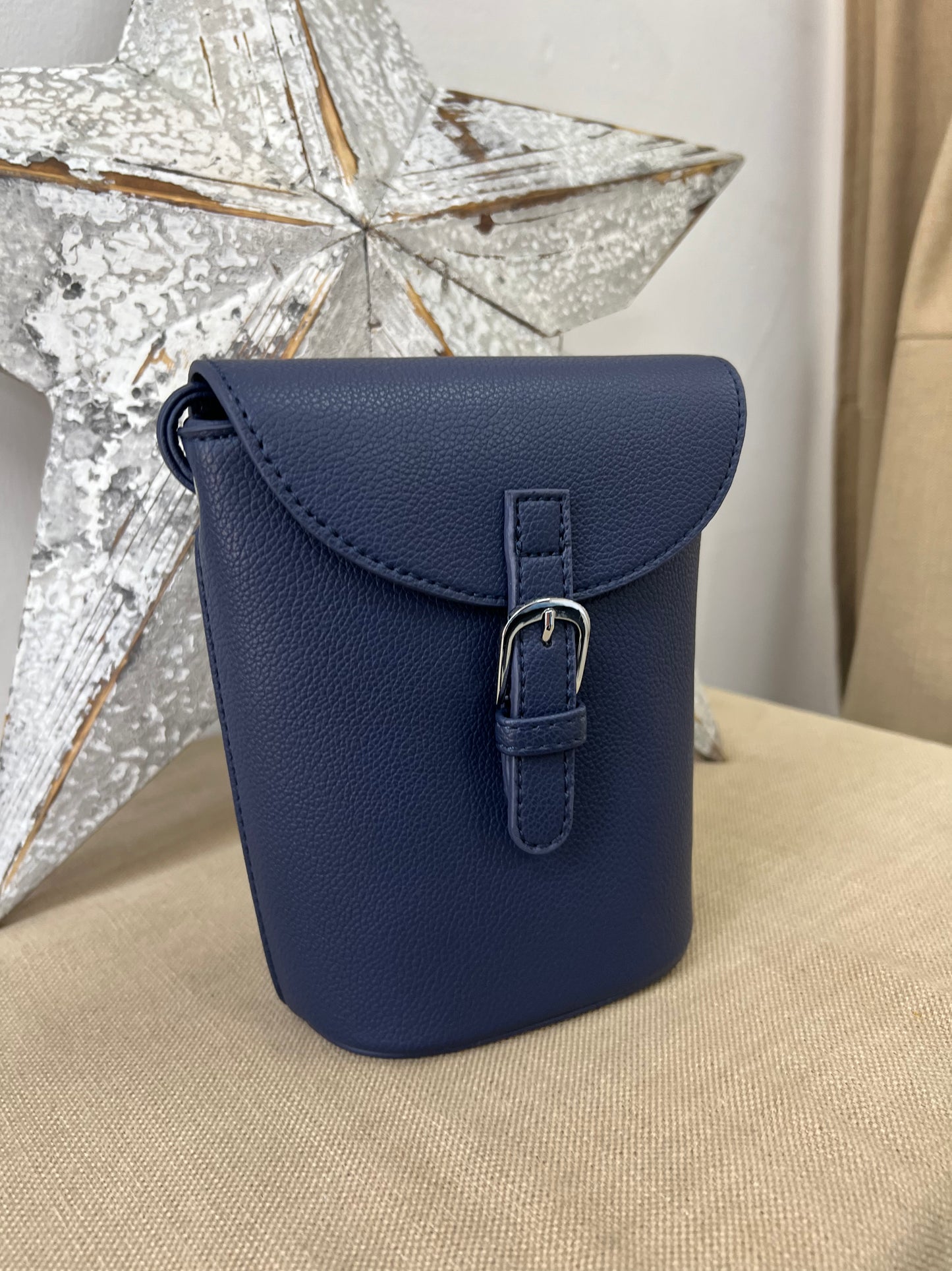 Bucket Crossbody Bag - Navy