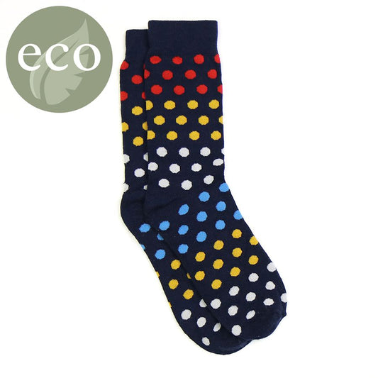 Men’s Bamboo Socks (1 pair) - Navy Spot