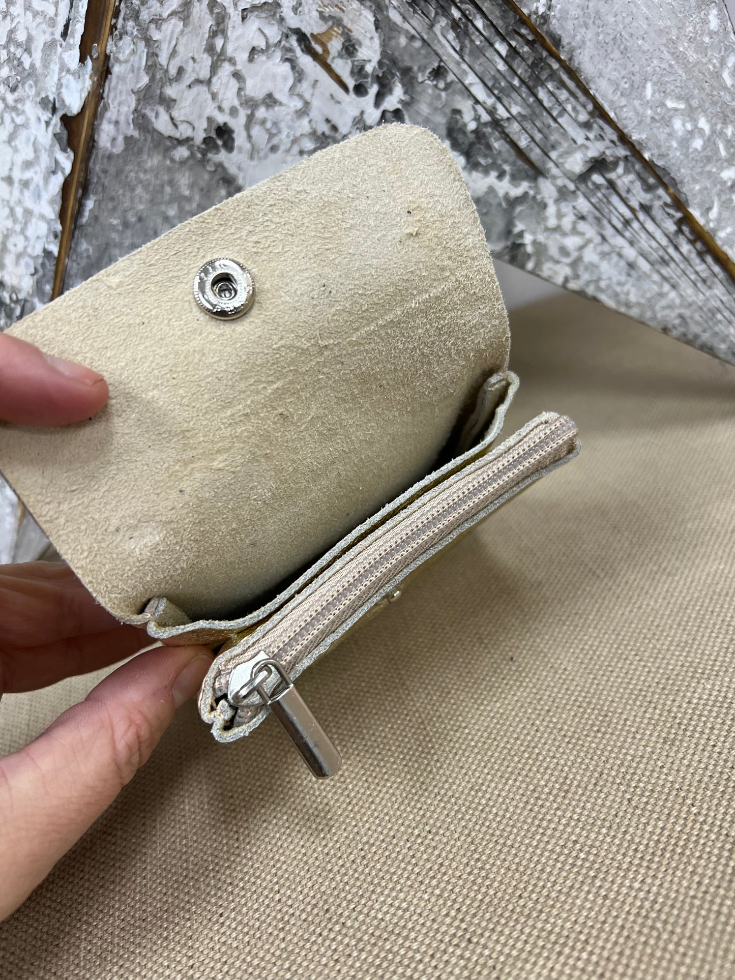 Leather Purse - Metallic Gold