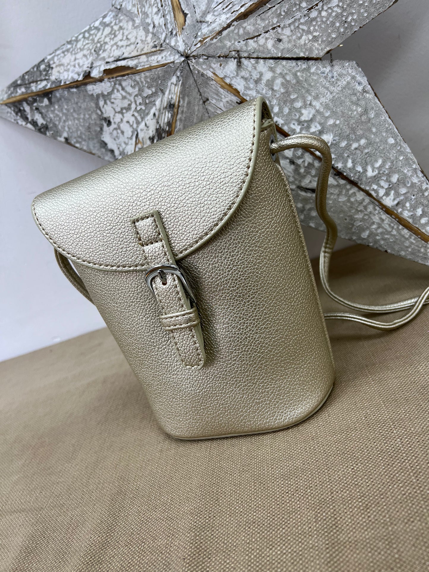 Bucket Crossbody Bag - Gold
