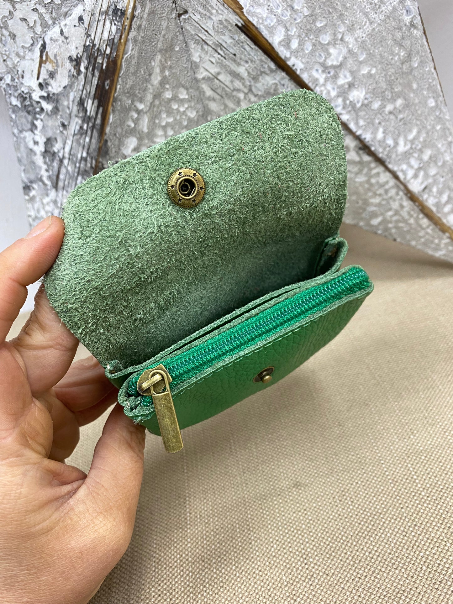 Leather Purse - Green