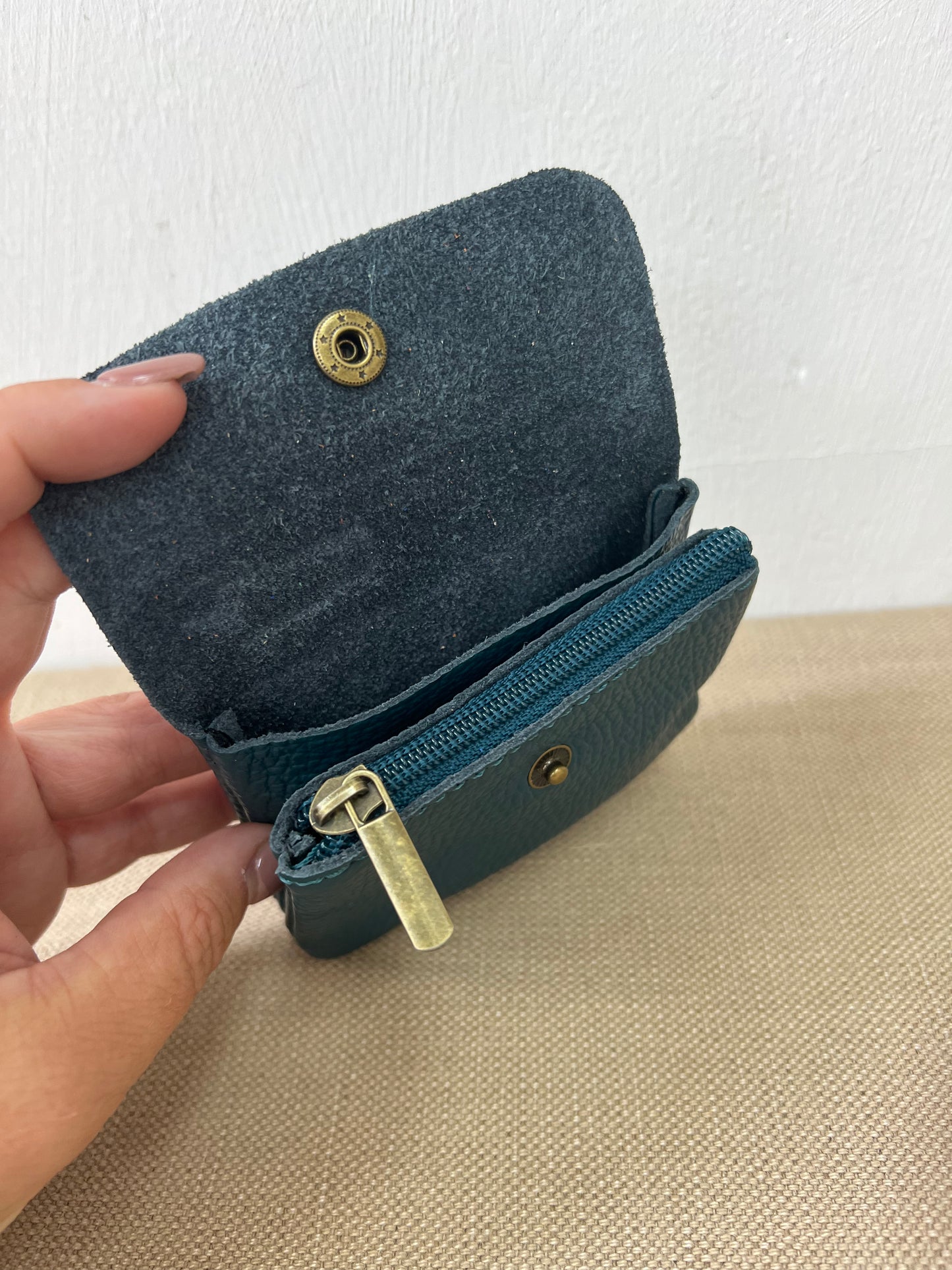 Leather Purse - Teal