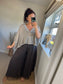 Waffle Button Top - Mocha