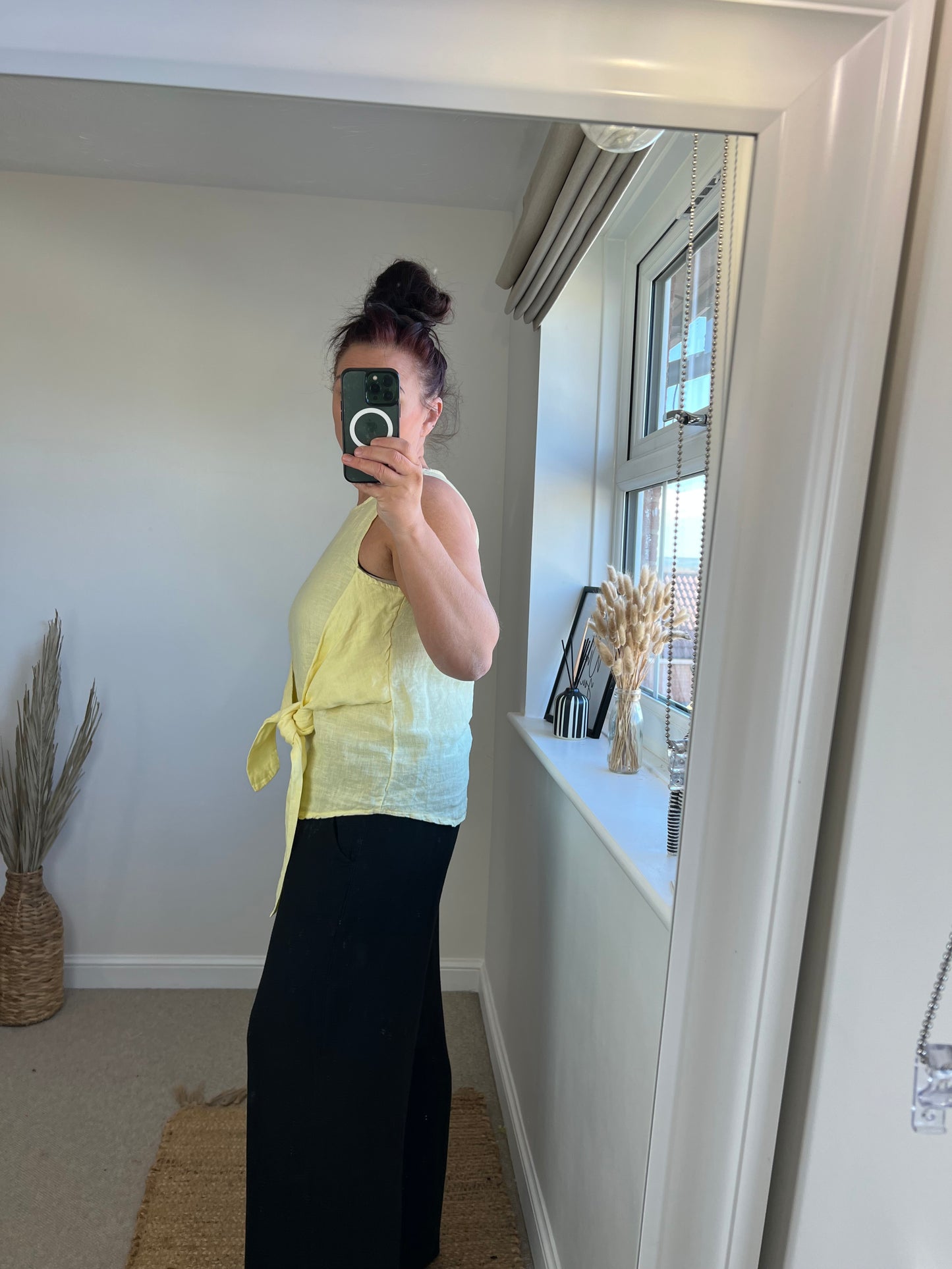 Linen Toe Top - Lemon