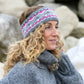 Fair Isle Fleece Lined Headband - Grey