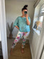 Fine Knit Top - Aqua