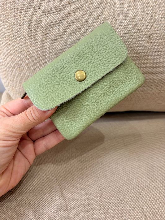 Leather Purse - Moss