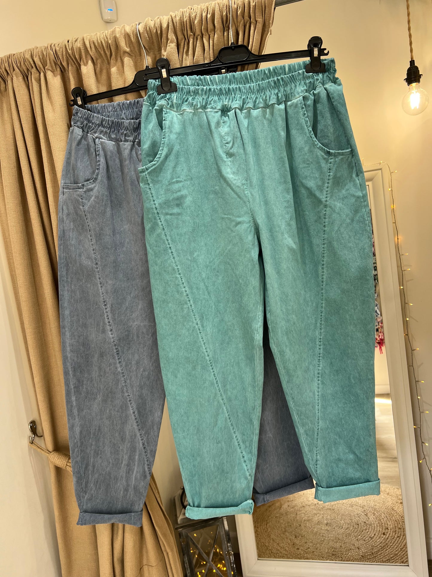 Slim Barrel Magic Trouser - Aqua