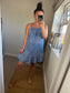 Stripe Sundress - Cobalt