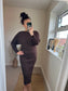 Jumper Dress - Chocolate
