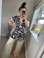 Shirred Waist Top - Navy