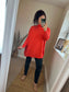 High Neck Jumper - Orange