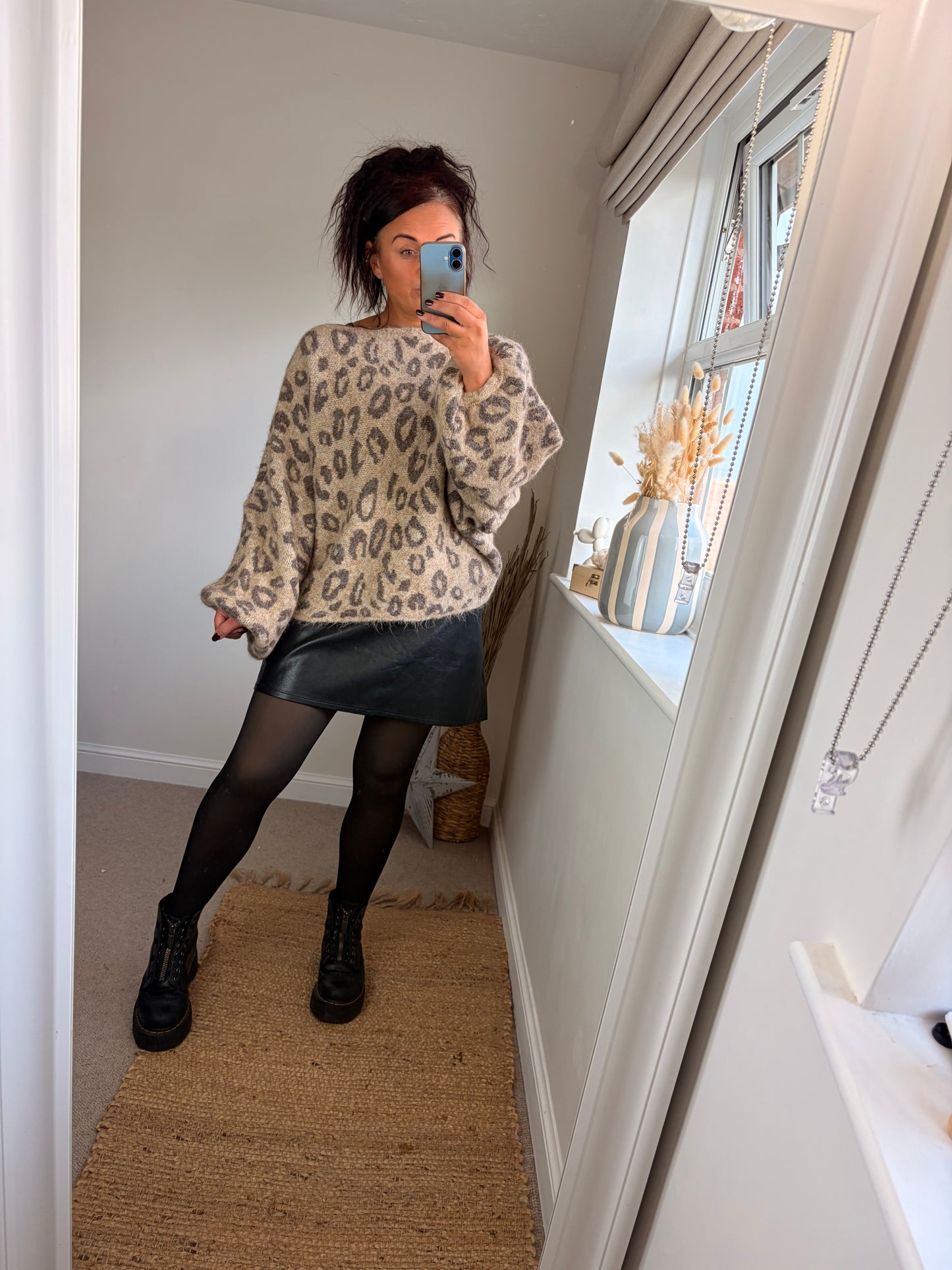 Faux Leather Skirt - Black (2 sizes)