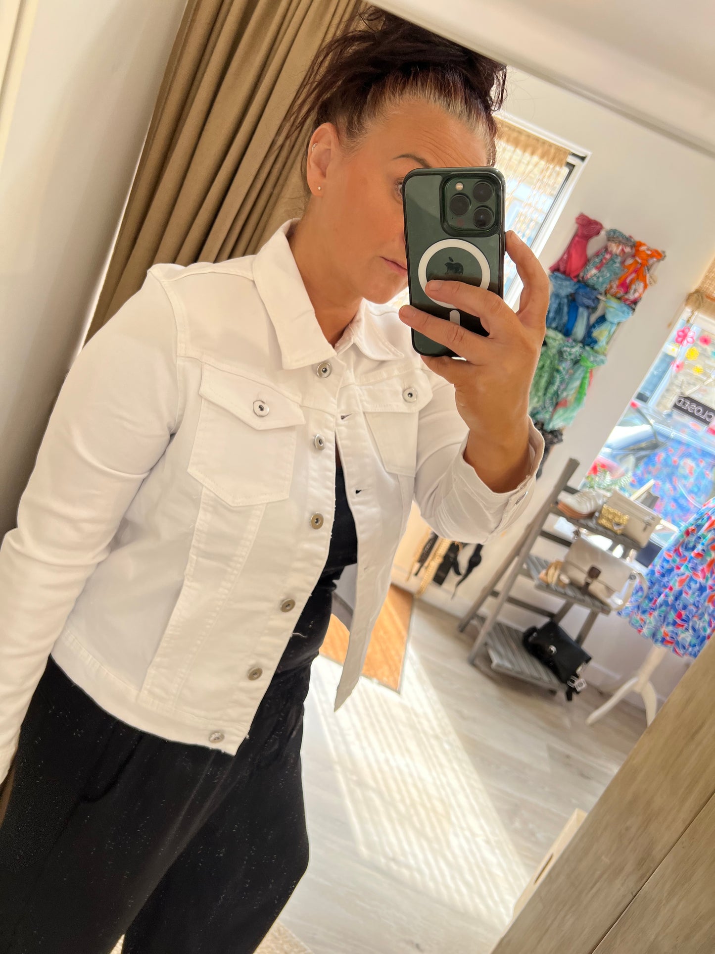 Denim Jacket - White
