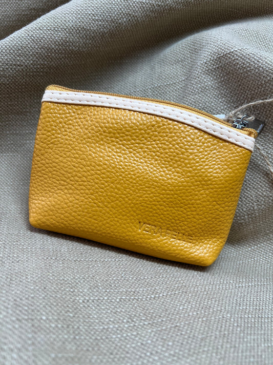 Leather Coin Purse - Mustard