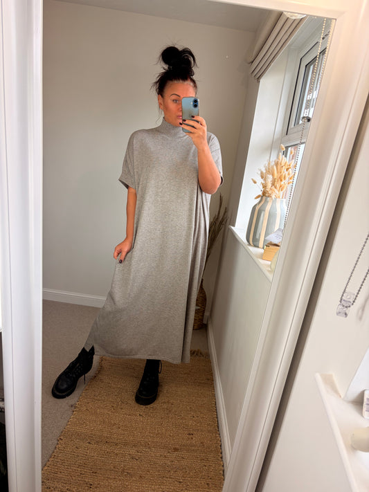 Maxi Jumper Dress - Beige (2 sizes)
