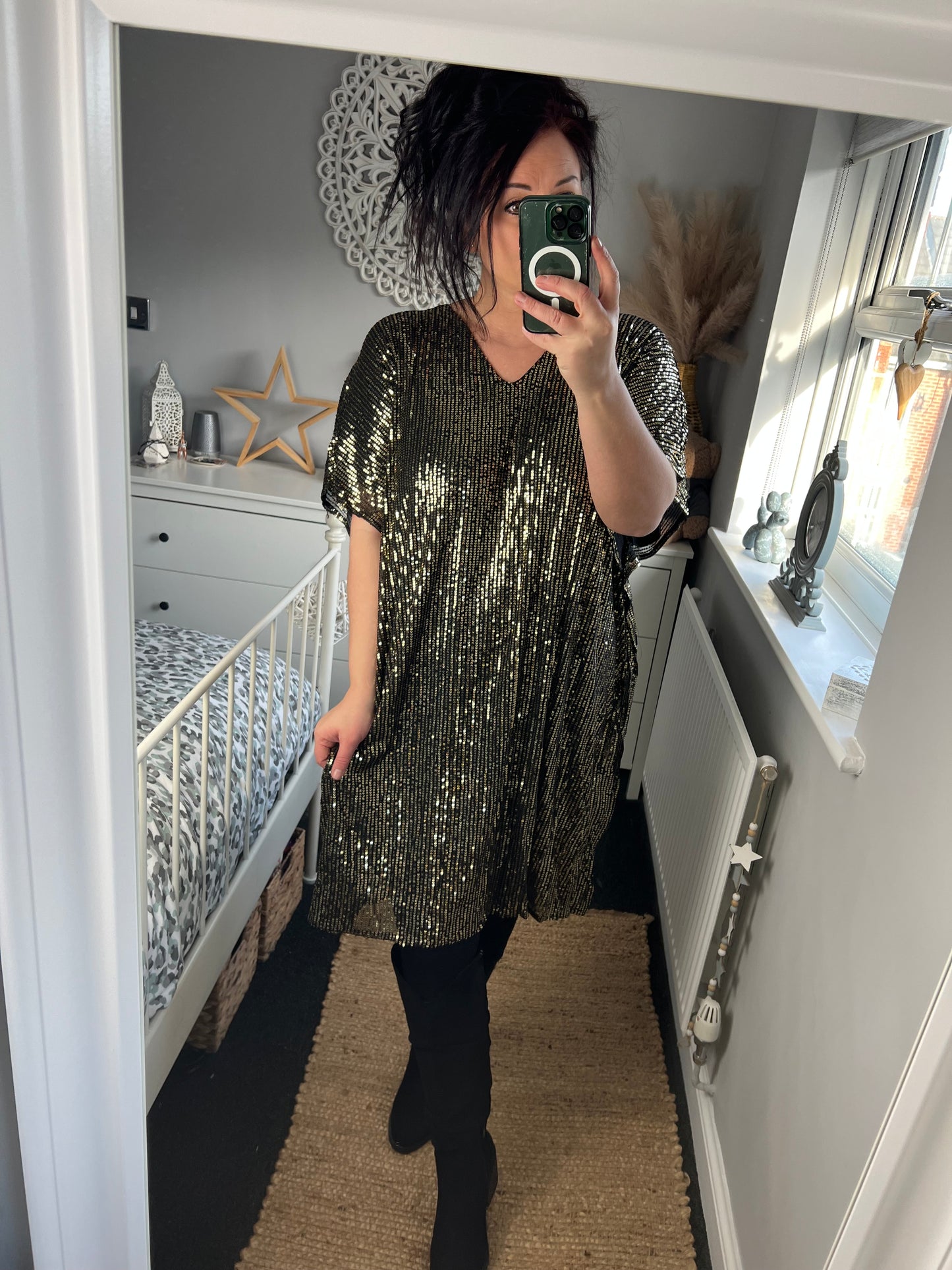 Sequin Dress - Gold