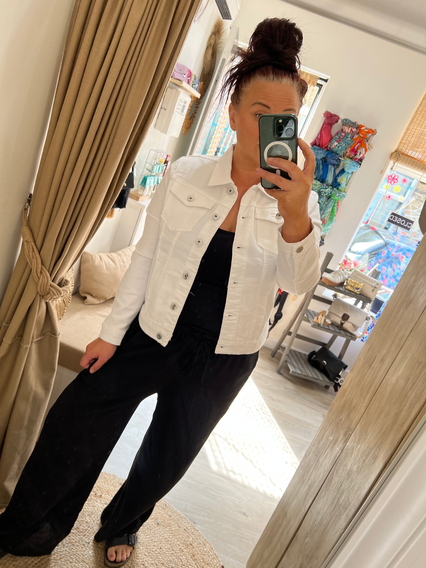 Denim Jacket - White