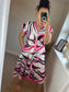 LOTTIE Midi Button Dress with Pockets - Cerise