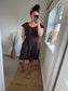 Shirred Waist Playsuit - Chocolate