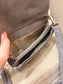 Small Faux Suede Crossbody Bag - Taupe