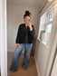 Crinkle Puff Jacket - Black