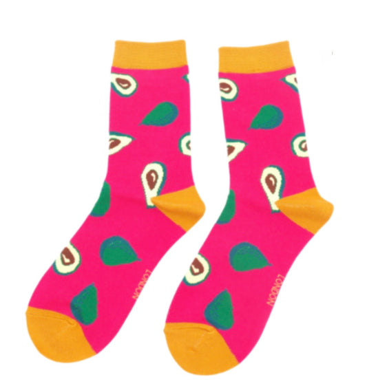Miss Sparrow Bamboo Socks - Avacado