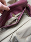 Double Compartment Crossbody Bag - Wine