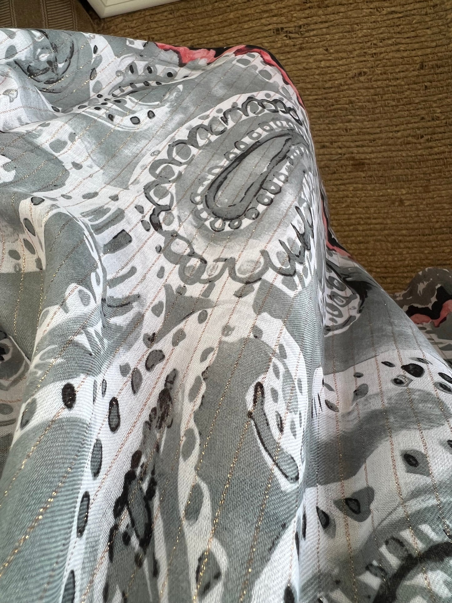 Kaftan Cover Up - Paisley Black