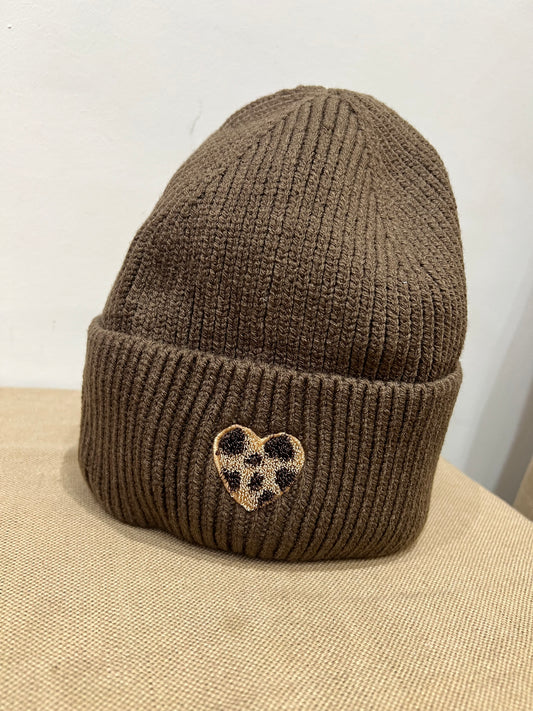 Ribbed Beanie Hat - Mocha