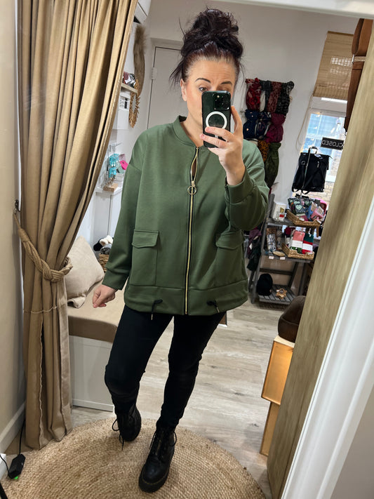 Jersey Jacket - Khaki