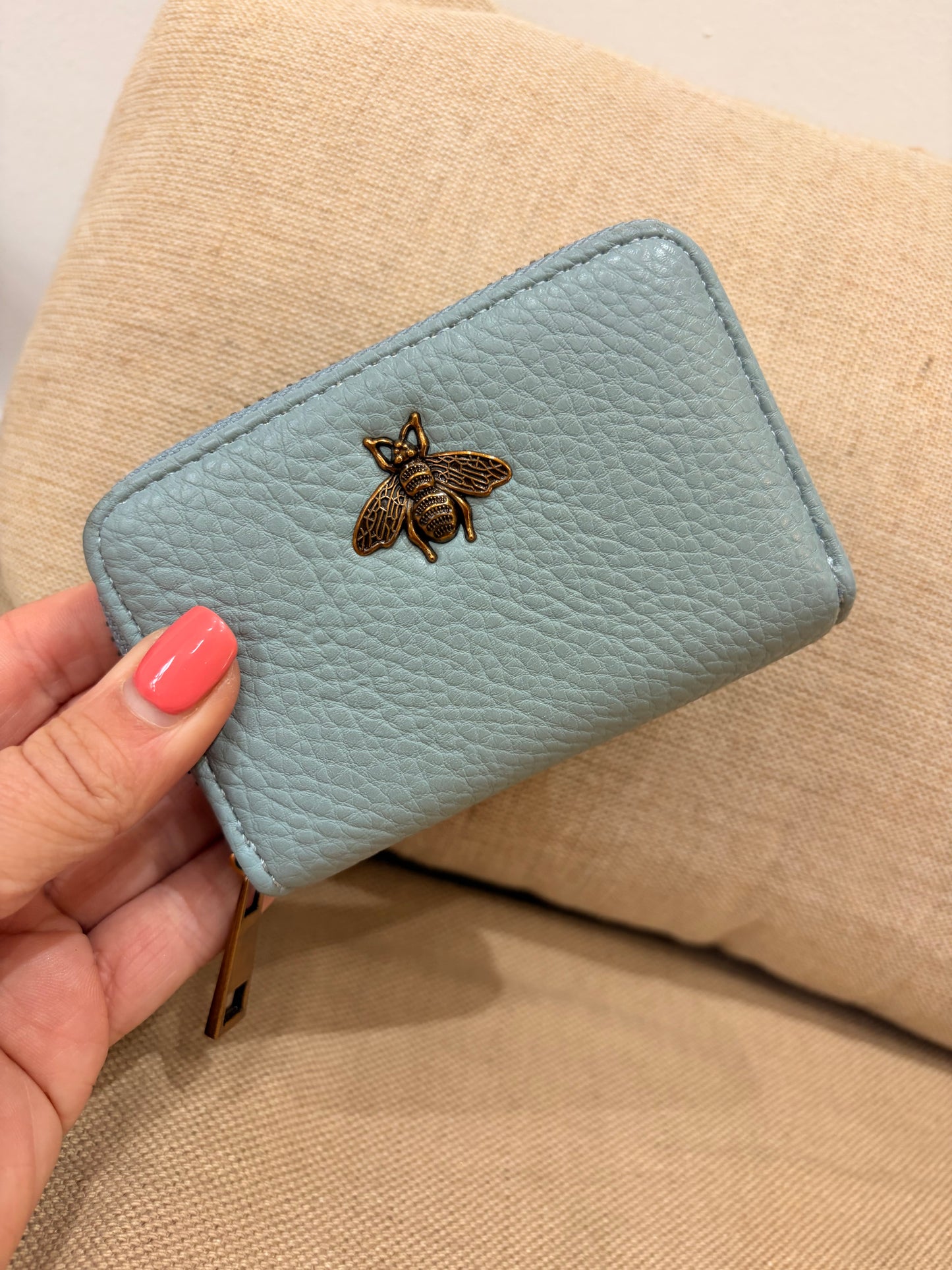 Bee Cardholder - Blue