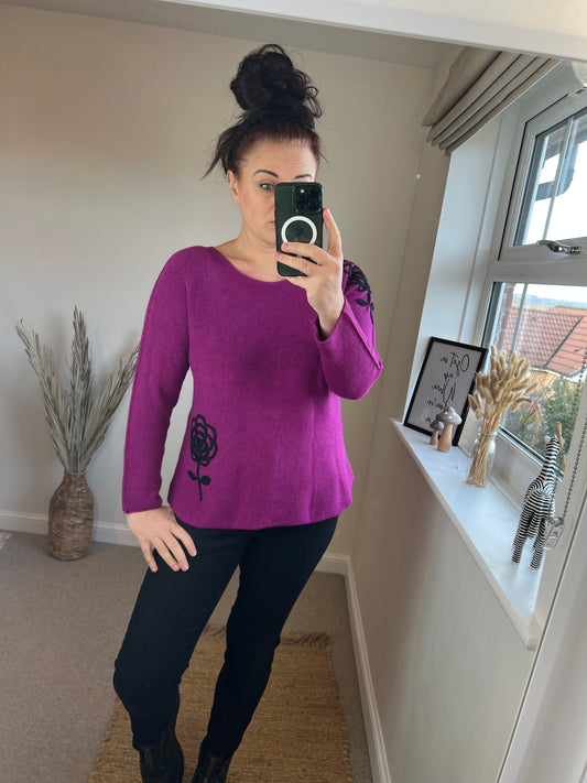 Flower Jumper - Magenta