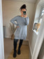 Scarf Jumper - Grey