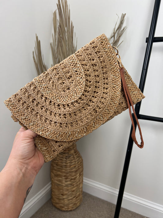Straw Bag (clutch/crossbody)