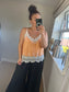 Crochet Cami Top - Orange