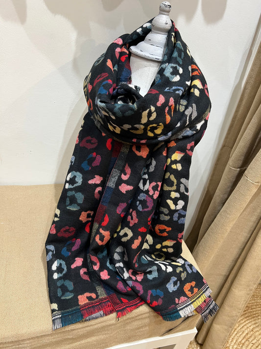 Medium Scarf - Bright Leopard