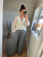 Ruffle Shirt - White
