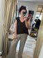 Tie Back Top - Chocolate