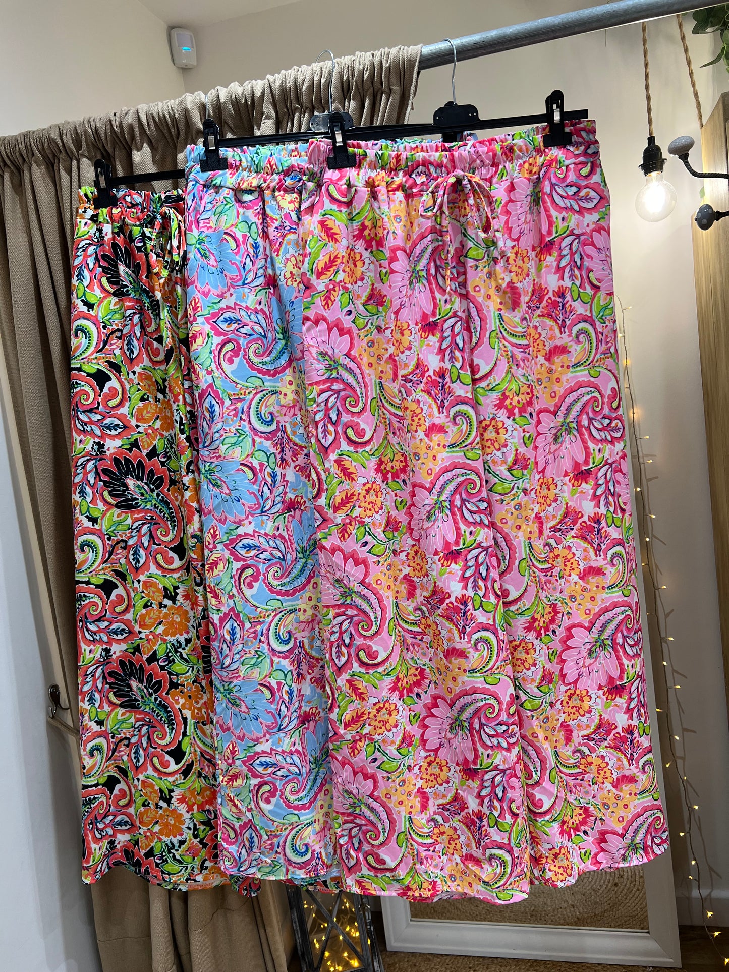 Wide Leg Trousers - Floral