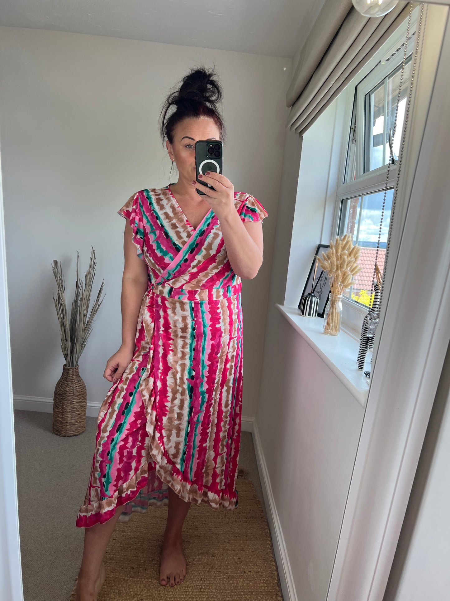 Wrap Dress - Cerise
