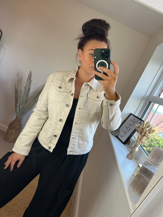 Denim Jacket - Cream
