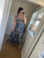 Ditsy Floral Midi Dress - Navy