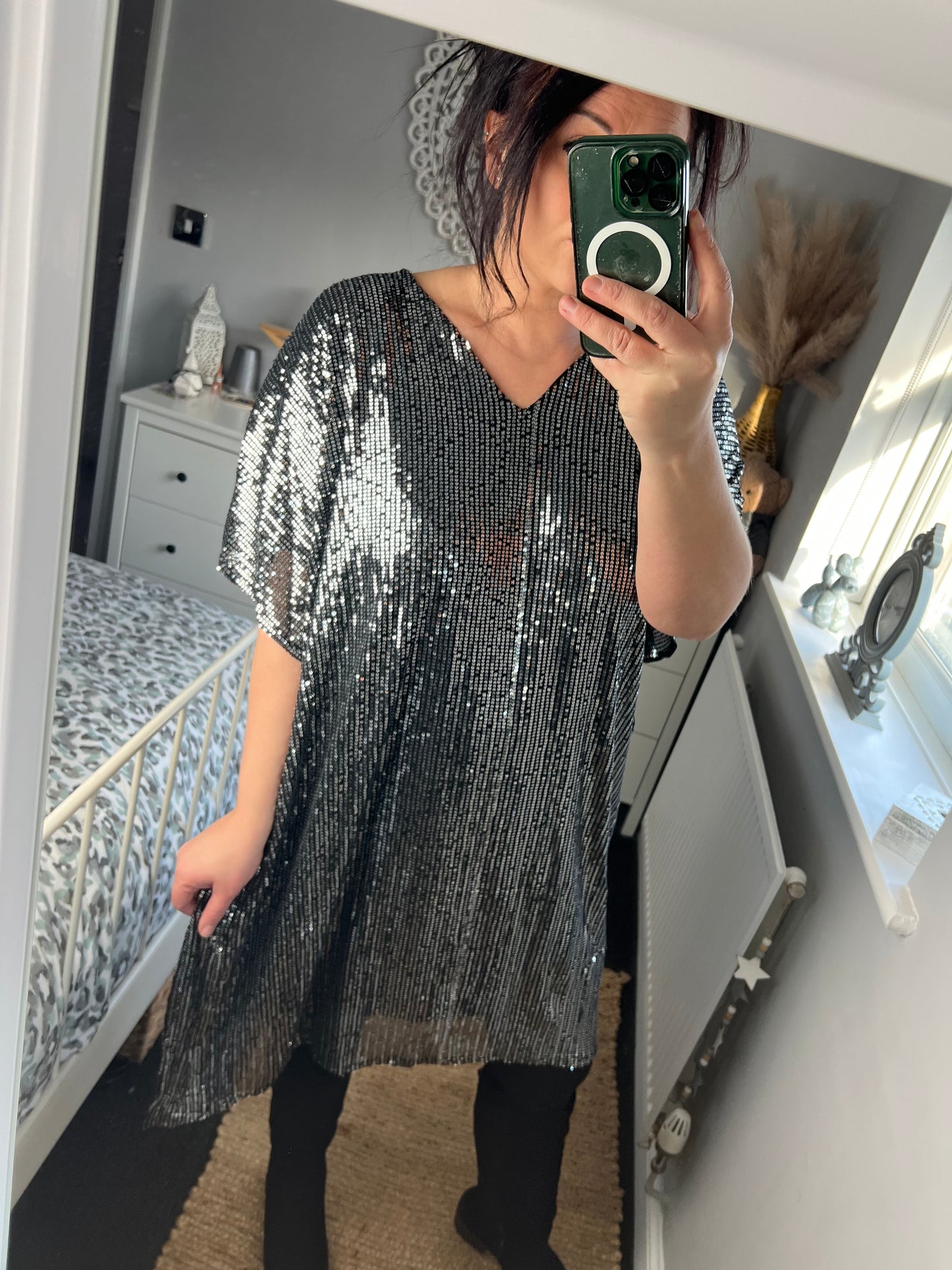 Sequin Dress - Silver