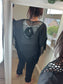 Crochet Tassel Kimono - Black