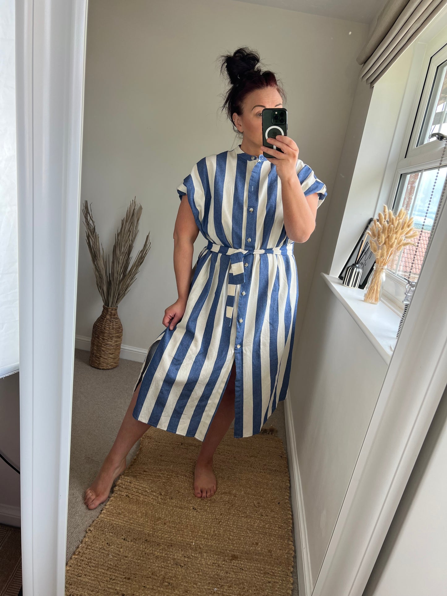 Striped Denim Dress