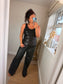 Sequin Vest - Black